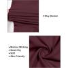 imageLittle Donkey Andy Mens Lightweight Tapered Joggers QuickDry Stretch Athletic Track Pants for Running Gym and Training7dark Red