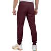 imageLittle Donkey Andy Mens Lightweight Tapered Joggers QuickDry Stretch Athletic Track Pants for Running Gym and Training7dark Red