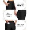 imageLittle Donkey Andy Womens Stretchy Straight Leg Dress Pants Business Casual Elastic Waist Cropped Work Pants with PocketsBlack