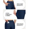 imageLittle Donkey Andy Womens Stretchy Straight Leg Dress Pants Business Casual Elastic Waist Cropped Work Pants with PocketsBlue