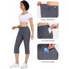 imageLittle Donkey Andy Womens Stretchy Straight Leg Dress Pants Business Casual Elastic Waist Cropped Work Pants with PocketsCropped Pantsgrey