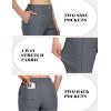 imageLittle Donkey Andy Womens Stretchy Straight Leg Dress Pants Business Casual Elastic Waist Cropped Work Pants with PocketsGrey