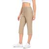 Cropped Pants-khaki