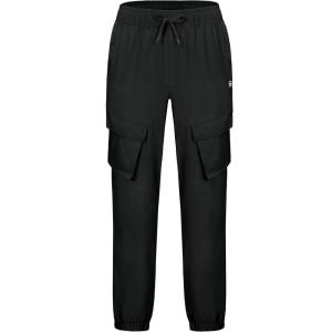 imageLittle Donkey Andy Mens Hiking Pants Lightweight Quick Dry Outdoor Running CargoSimple Black