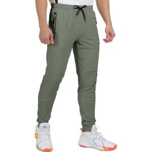 imageLittle Donkey Andy Mens Lightweight Tapered Joggers QuickDry Stretch Athletic Track Pants for Running Gym and Training6sage