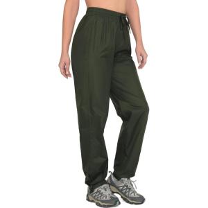 imageLittle Donkey Andy Womens Lightweight Packable Waterproof Rain Pants with Pockets for Hiking Travel FishingArmy Green