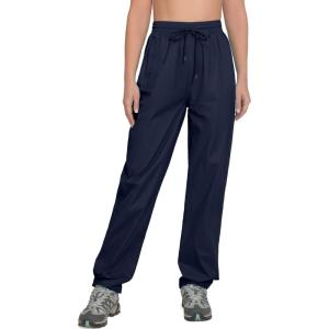 imageLittle Donkey Andy Womens Lightweight Packable Waterproof Rain Pants with Pockets for Hiking Travel FishingNavy Blue