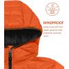 imageLittle Donkey Andy Womens Packable Lightweight Puffer Jacket Hooded Windproof Winter Coat with Recycled InsulationPackable Orange