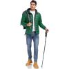 imageLittle Donkey Andy Mens Warm Waterproof Puffer Jacket Hooded Windproof Winter Coat with Recycled InsulationGreen