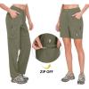 imageLittle Donkey Andy Womens Hiking Zip Off Pants Quick Dry Convertible Shorts UPF 50 Lightweight Outdoor Fishing Safari PantsZsilver Sage