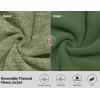imageLittle Donkey Andy Womens Reversible Long Fleece Jacket Full Zip Polar Fleece Hoodie Lightweight Soft Warm Winter CoatOlive HeatherOlive