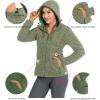 imageLittle Donkey Andy Womens Reversible Long Fleece Jacket Full Zip Polar Fleece Hoodie Lightweight Soft Warm Winter CoatOlive HeatherOlive