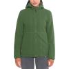 imageLittle Donkey Andy Womens Reversible Long Fleece Jacket Full Zip Polar Fleece Hoodie Lightweight Soft Warm Winter CoatOlive HeatherOlive