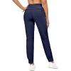 imageLittle Donkey Andy Womens Stretch Joggers with Pockets QuickDry Lightweight Running Pants for WomenDark Blue