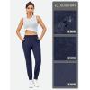 imageLittle Donkey Andy Womens Stretch Joggers with Pockets QuickDry Lightweight Running Pants for WomenDark Blue