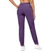 imageLittle Donkey Andy Womens Stretch Joggers with Pockets QuickDry Lightweight Running Pants for WomenDark Purple