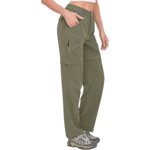 imageLittle Donkey Andy Womens Hiking Zip Off Pants Quick Dry Convertible Shorts UPF 50 Lightweight Outdoor Fishing Safari PantsZsilver Sage