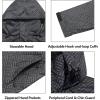 imageLittle Donkey Andy Mens Waterproof Rain Jacket Outdoor Lightweight Rain Shell Coat for HikingGolfTravelA21greyBlack