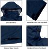 imageLittle Donkey Andy Mens Waterproof Rain Jacket Outdoor Lightweight Rain Shell Coat for HikingGolfTravelB8deep BlueDeep Blue