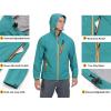 imageLittle Donkey Andy Mens Waterproof Rain Jacket Outdoor Lightweight Rain Shell Coat for HikingGolfTravelD2blueultra Lightweight
