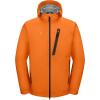 imageLittle Donkey Andy Mens Waterproof Rain Jacket Outdoor Lightweight Rain Shell Coat for HikingGolfTravelD5orangeultra Lightweight