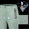 imageLittle Donkey Andy Softshell Fleece Lined Cargo Pants for Women Water Resistance Outdoor Hiking Tactical TrousersLight Green Heather