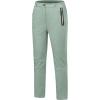 imageLittle Donkey Andy Softshell Fleece Lined Cargo Pants for Women Water Resistance Outdoor Hiking Tactical TrousersLight Green Heather