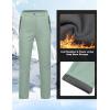 imageLittle Donkey Andy Softshell Fleece Lined Cargo Pants for Women Water Resistance Outdoor Hiking Tactical TrousersLight Green Heather