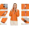 imageLittle Donkey Andy Womens Waterproof Rain Jacket UltraLightweight Rain Shell for Cycling Running BikingE5orangeultra Lightweight