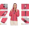 imageLittle Donkey Andy Womens Waterproof Rain Jacket UltraLightweight Rain Shell for Cycling Running BikingE7watermelonultra Lightweight