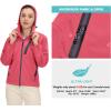 imageLittle Donkey Andy Womens Waterproof Rain Jacket UltraLightweight Rain Shell for Cycling Running BikingE7watermelonultra Lightweight