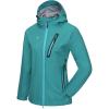 imageLittle Donkey Andy Womens Waterproof Rain Jacket UltraLightweight Rain Shell for Cycling Running BikingE2blueultra Lightweight