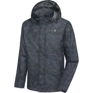 imageLittle Donkey Andy Mens Waterproof Rain Jacket Outdoor Lightweight Rain Shell Coat for HikingGolfTravelA17black Camouflage
