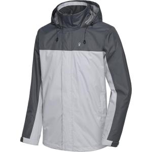 imageLittle Donkey Andy Mens Waterproof Rain Jacket Outdoor Lightweight Rain Shell Coat for HikingGolfTravelB1steel GrayLight Gray
