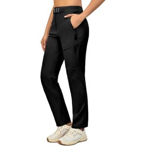 imageLittle Donkey Andy Womens Lightweight Quick Dry Hiking Pants UPF 50 Outdoor Pants for Work Travel WaterResistantBlack