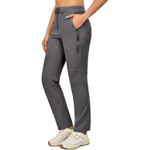 imageLittle Donkey Andy Womens Lightweight Quick Dry Hiking Pants UPF 50 Outdoor Pants for Work Travel WaterResistantLight Khaki