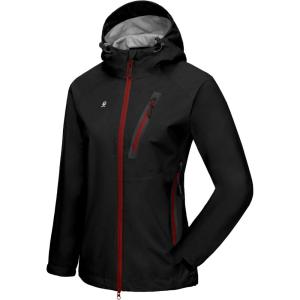 imageLittle Donkey Andy Womens Waterproof Rain Jacket UltraLightweight Rain Shell for Cycling Running BikingE1blackultra Lightweight