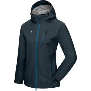 imageLittle Donkey Andy Womens Waterproof Rain Jacket UltraLightweight Rain Shell for Cycling Running BikingE6black Blueultra Lightweight