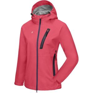 imageLittle Donkey Andy Womens Waterproof Rain Jacket UltraLightweight Rain Shell for Cycling Running BikingE7watermelonultra Lightweight