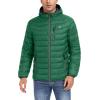 imageLittle Donkey Andy Mens Warm Waterproof Puffer Jacket Hooded Windproof Winter Coat with Recycled InsulationPackablegreen