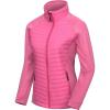imageLittle Donkey Andy Womens Insulated Hiking Jacket Thermal Running Hybrid Jacket Lightweight Breathable and WarmUpgrade Pink
