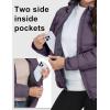 imageLittle Donkey Andy Womens Warm Waterproof Puffer Jacket Hooded Windproof Winter Coat with Recycled InsulationUpgrade Purple Heather
