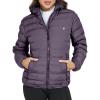 imageLittle Donkey Andy Womens Warm Waterproof Puffer Jacket Hooded Windproof Winter Coat with Recycled InsulationUpgrade Purple Heather