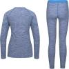 imageLittle Donkey Andy Womens Thermal Underwear Sets Lightweight Warm Base Layers Quick Dry Wicking Top and Bottom for WinterBlue Heather Thick Fabric