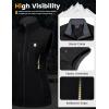 imageLittle Donkey Andy Womens Golf Vest Warm Fleece Lined Sleeveless Jacket for Hiking Travel RunningBlack4 Pockets