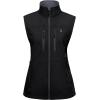 imageLittle Donkey Andy Womens Golf Vest Warm Fleece Lined Sleeveless Jacket for Hiking Travel RunningBlack4 Pockets