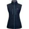 imageLittle Donkey Andy Womens Golf Vest Warm Fleece Lined Sleeveless Jacket for Hiking Travel RunningDark Blue4 Pockets