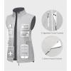 imageLittle Donkey Andy Womens Golf Vest Warm Fleece Lined Sleeveless Jacket for Hiking Travel RunningLight Gray4 Pockets