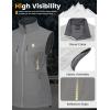 imageLittle Donkey Andy Womens Golf Vest Warm Fleece Lined Sleeveless Jacket for Hiking Travel RunningLight Gray4 Pockets