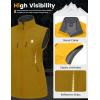 imageLittle Donkey Andy Womens Golf Vest Warm Fleece Lined Sleeveless Jacket for Hiking Travel RunningYellow4 Pockets